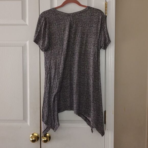 Chelsea & Theodore black white tunic shirt  Sz L - Picture 5 of 5